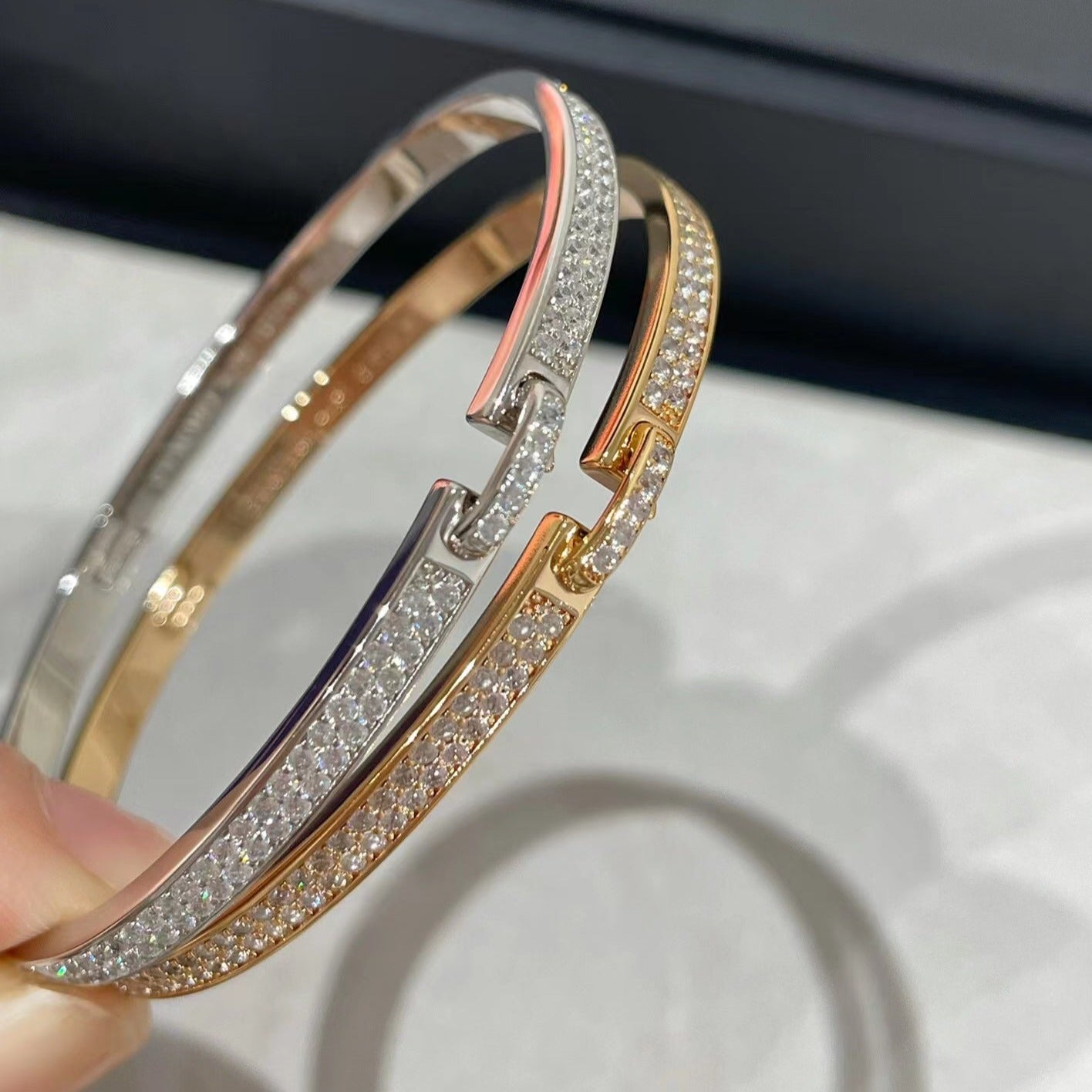 BRACELET DIANA LIENS VIDENCE PAVÉ DE DIAMANTS