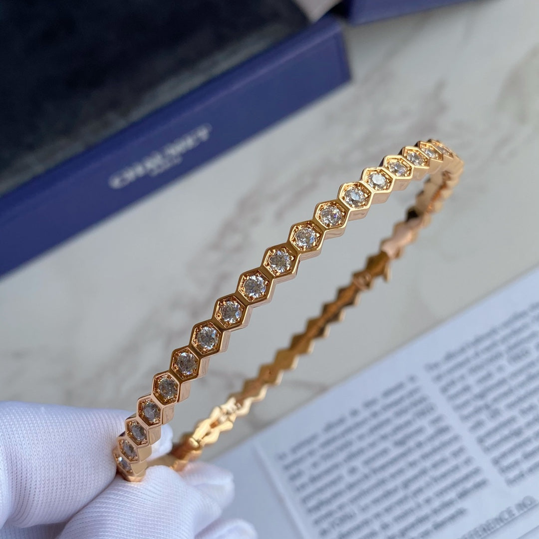 Bracelet en or Diana Bee Love entièrement en diamants