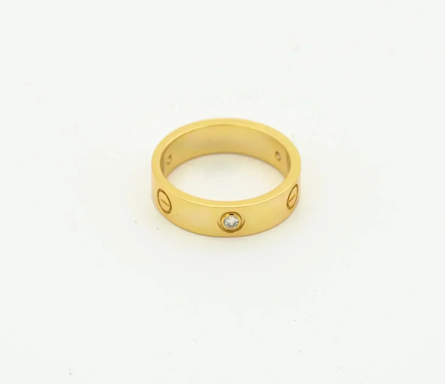 BAGUE DIANA LOVE 4MM 1 DIAMANT OR