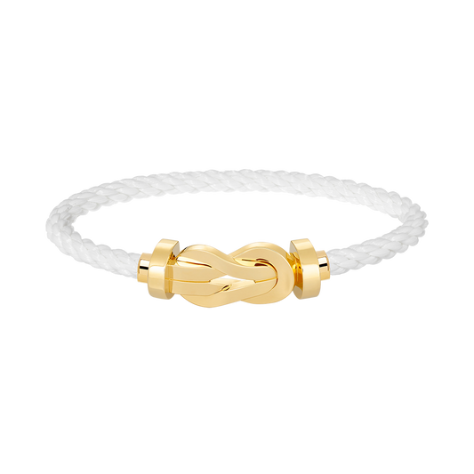 DIANA CHANCE LARGE 8 FIGURE BUCKLE NO DIAMOND BRACELET GOLD