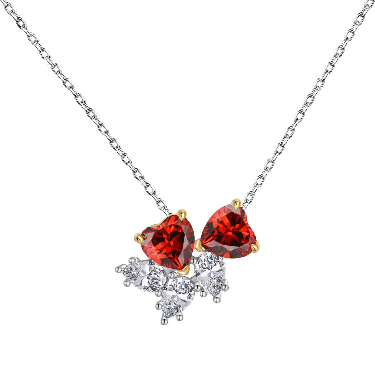 [HOT] Collier délicat en forme de cœur rouge