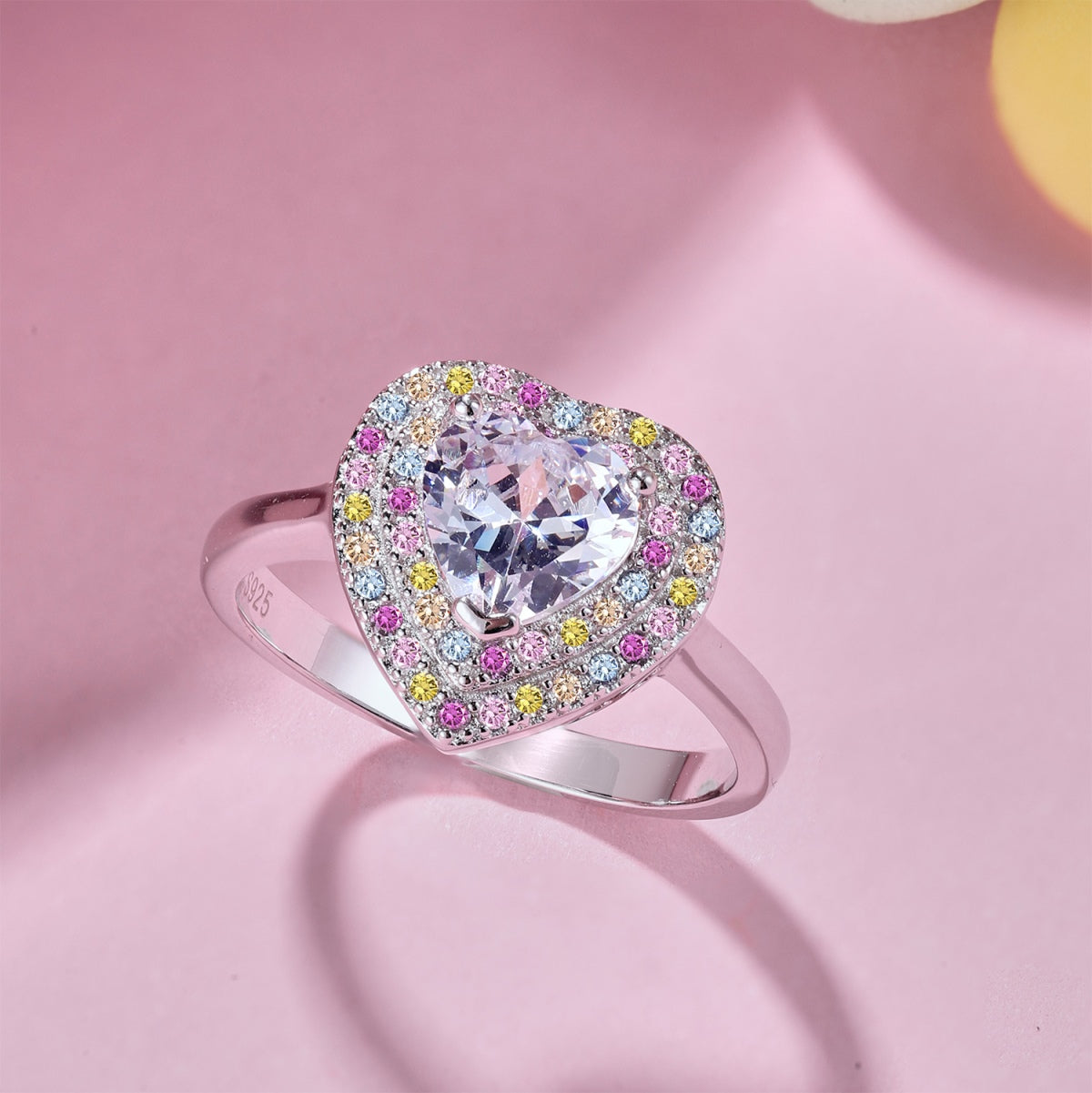 [HOT] Bague de mariage délicate et bouillonnante en forme de cœur