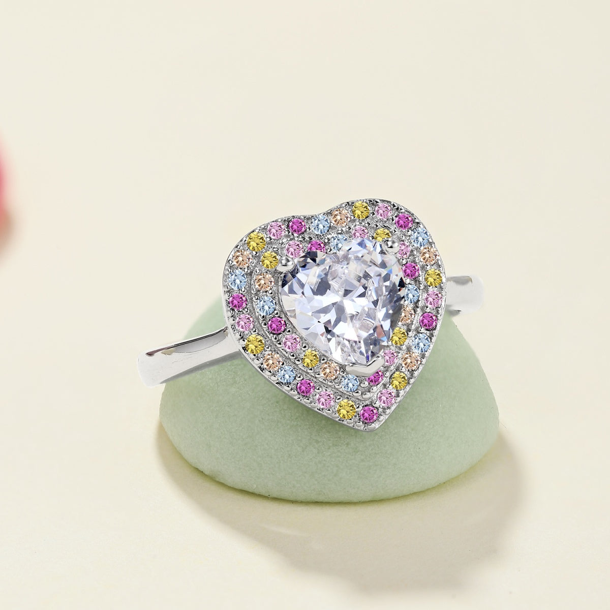 [HOT] Bague de mariage délicate et bouillonnante en forme de cœur