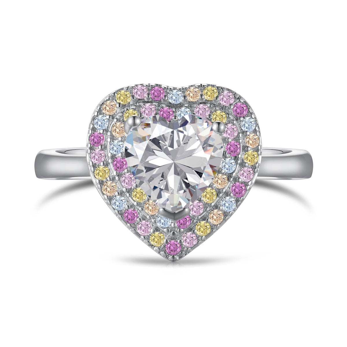 [HOT] Bague de mariage délicate et bouillonnante en forme de cœur