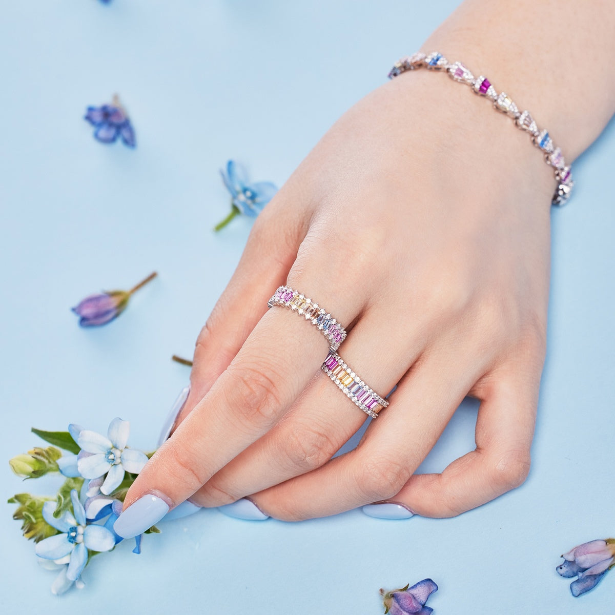 [HOT] Bague quotidienne délicate en émeraude kaléidoscopique