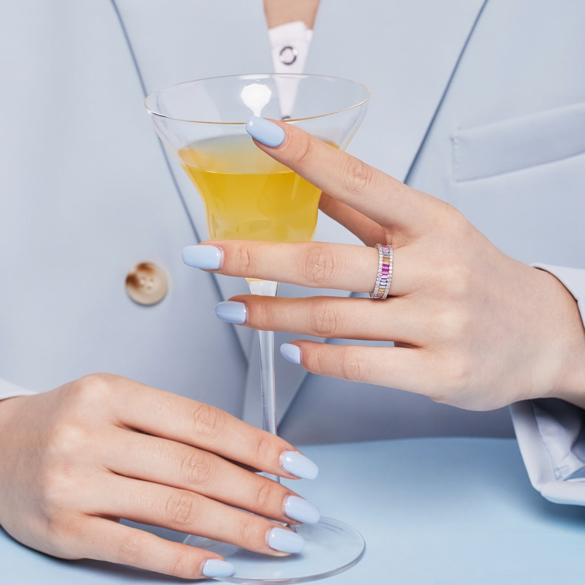[HOT] Bague quotidienne délicate en émeraude kaléidoscopique
