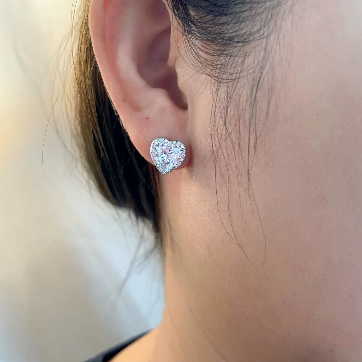 [HOT]Sparkling Heart Shape Lover Earrings