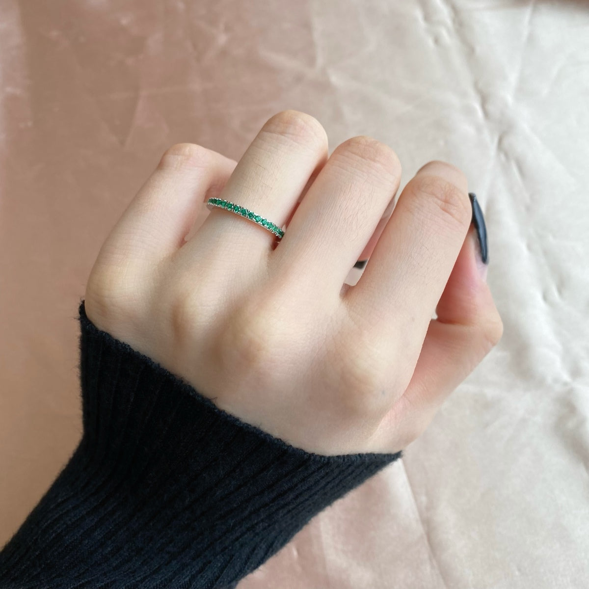 [HOT]Delicate Sparkling Round Cut Daily Ring