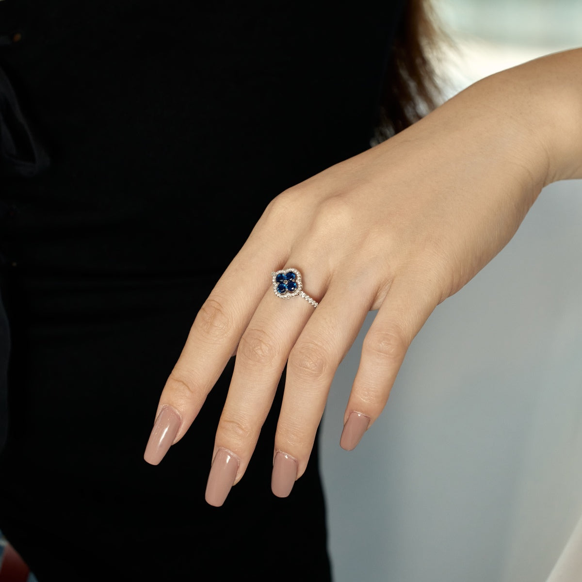 [HOT]Four Leaf Clover Flower Design Ring