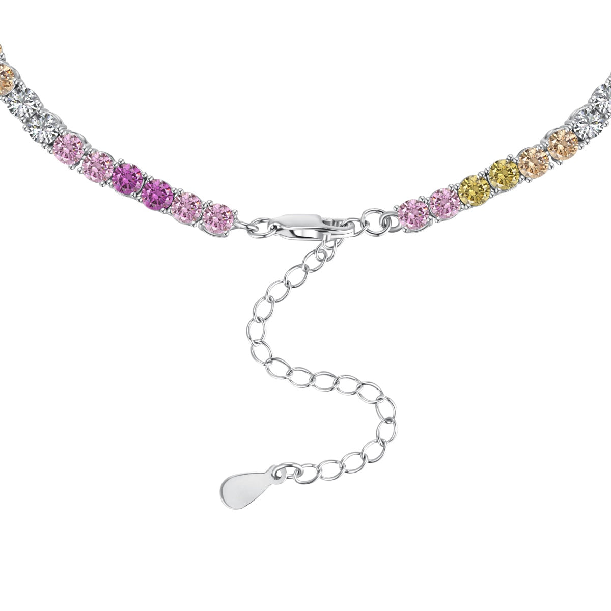 [HOT]قلادة تنس ملونة رقيقة