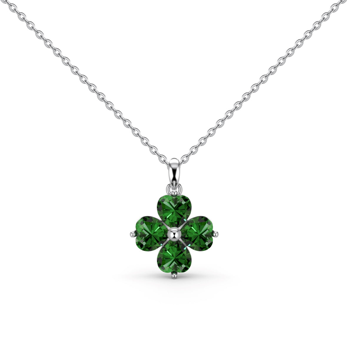 [HOT] Collier de perles en forme de trèfle à quatre feuilles en forme de cœur