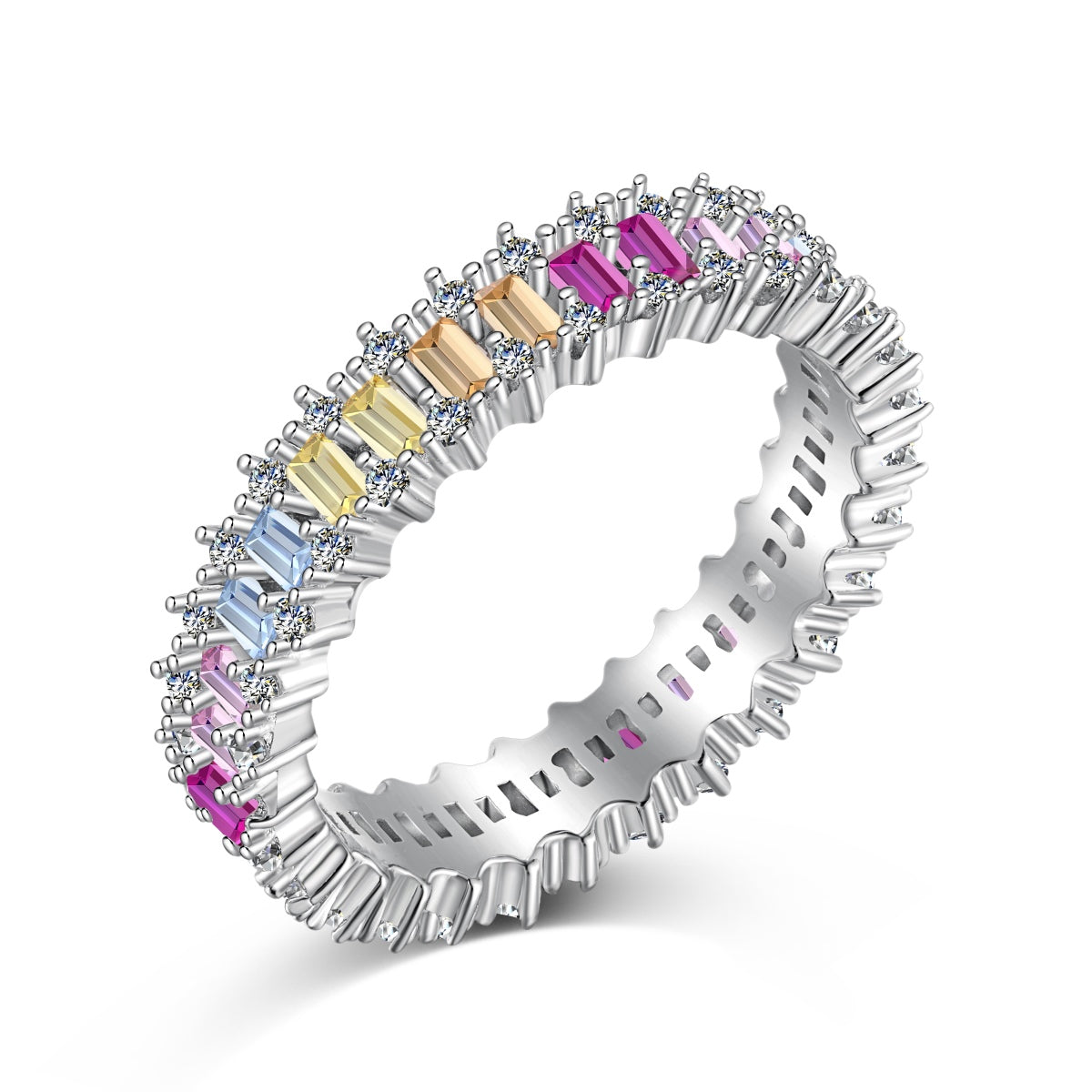 [HOT]Splashy Ornate Emerald Cut Cocktail Ring