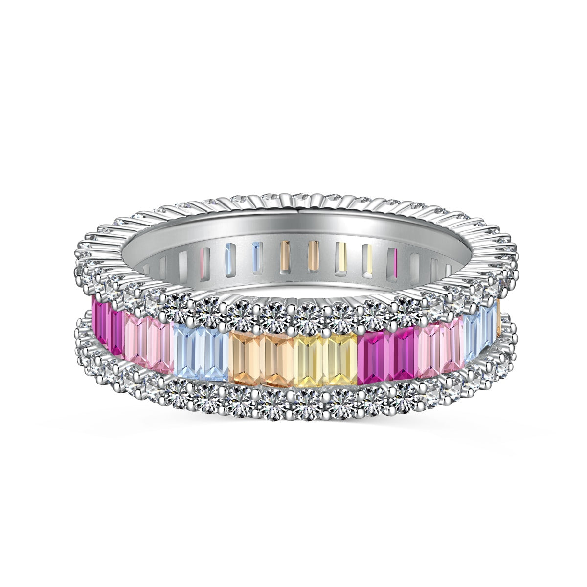 [HOT] Bague quotidienne délicate en émeraude kaléidoscopique