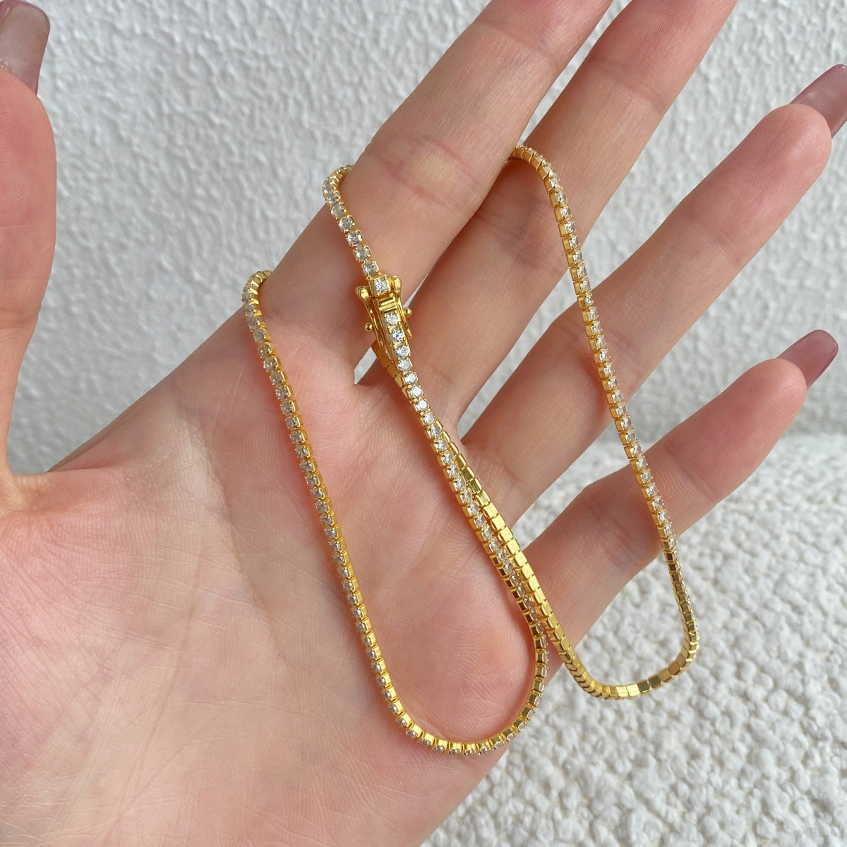 [HOT] Collier de tennis de forme ronde délicate