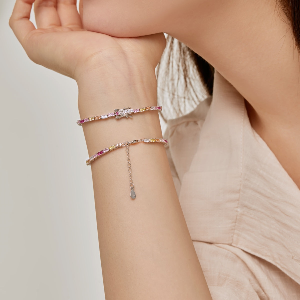 [HOT]Delicate Romantic Heart Shape Lover Bracelet