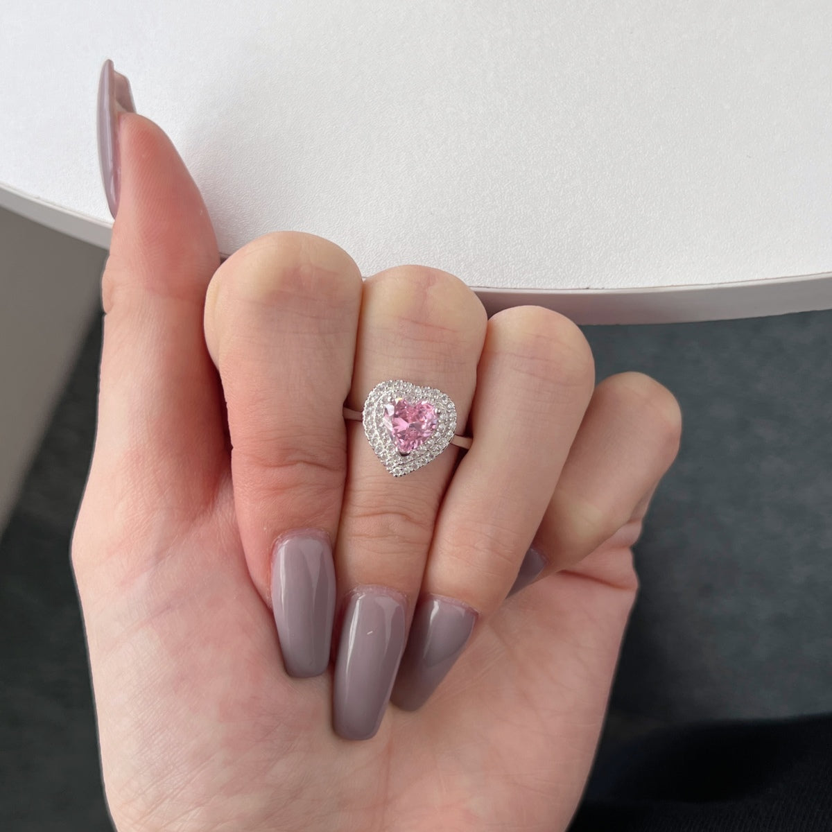 [HOT] Bague de mariage délicate et bouillonnante en forme de cœur
