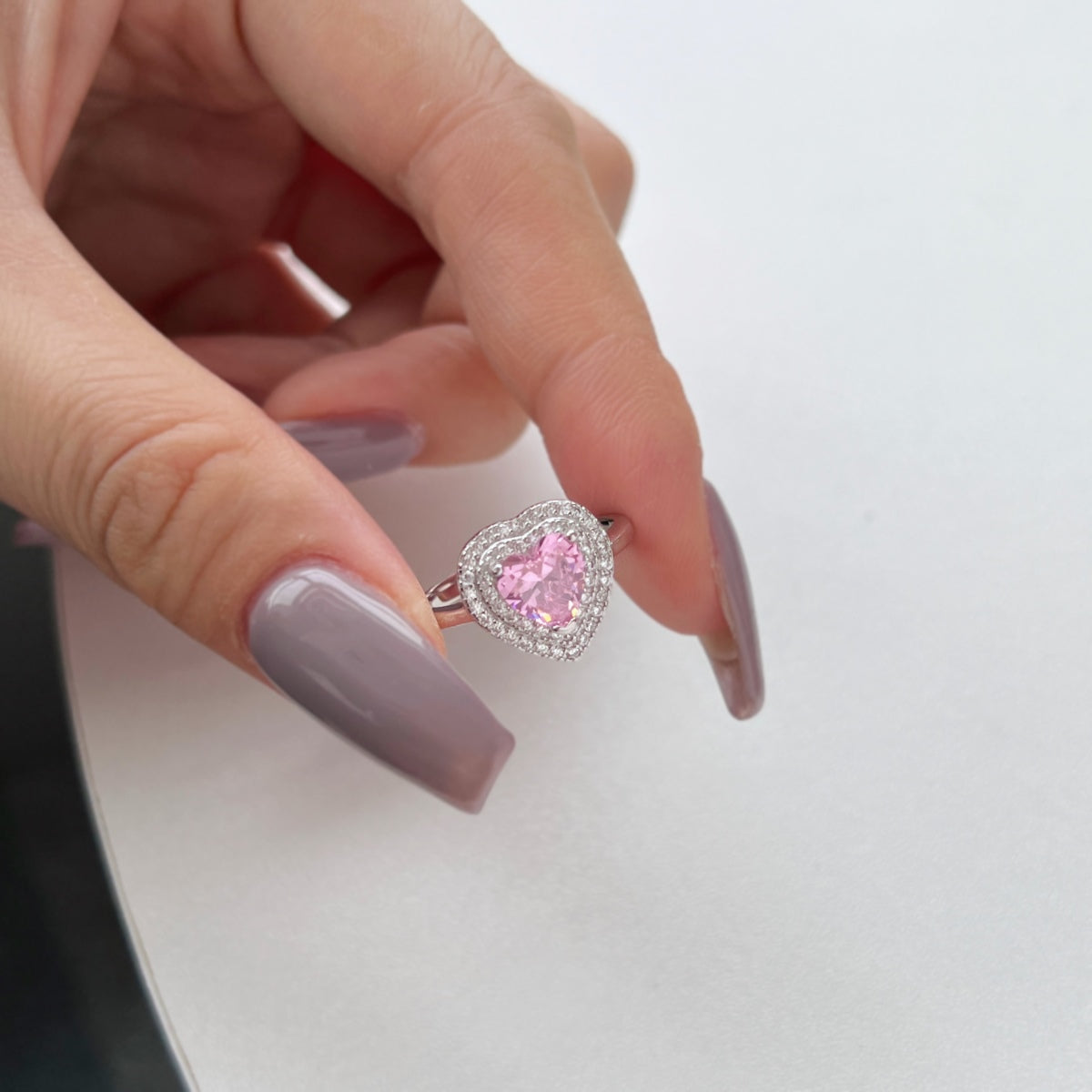 [HOT] Bague de mariage délicate et bouillonnante en forme de cœur