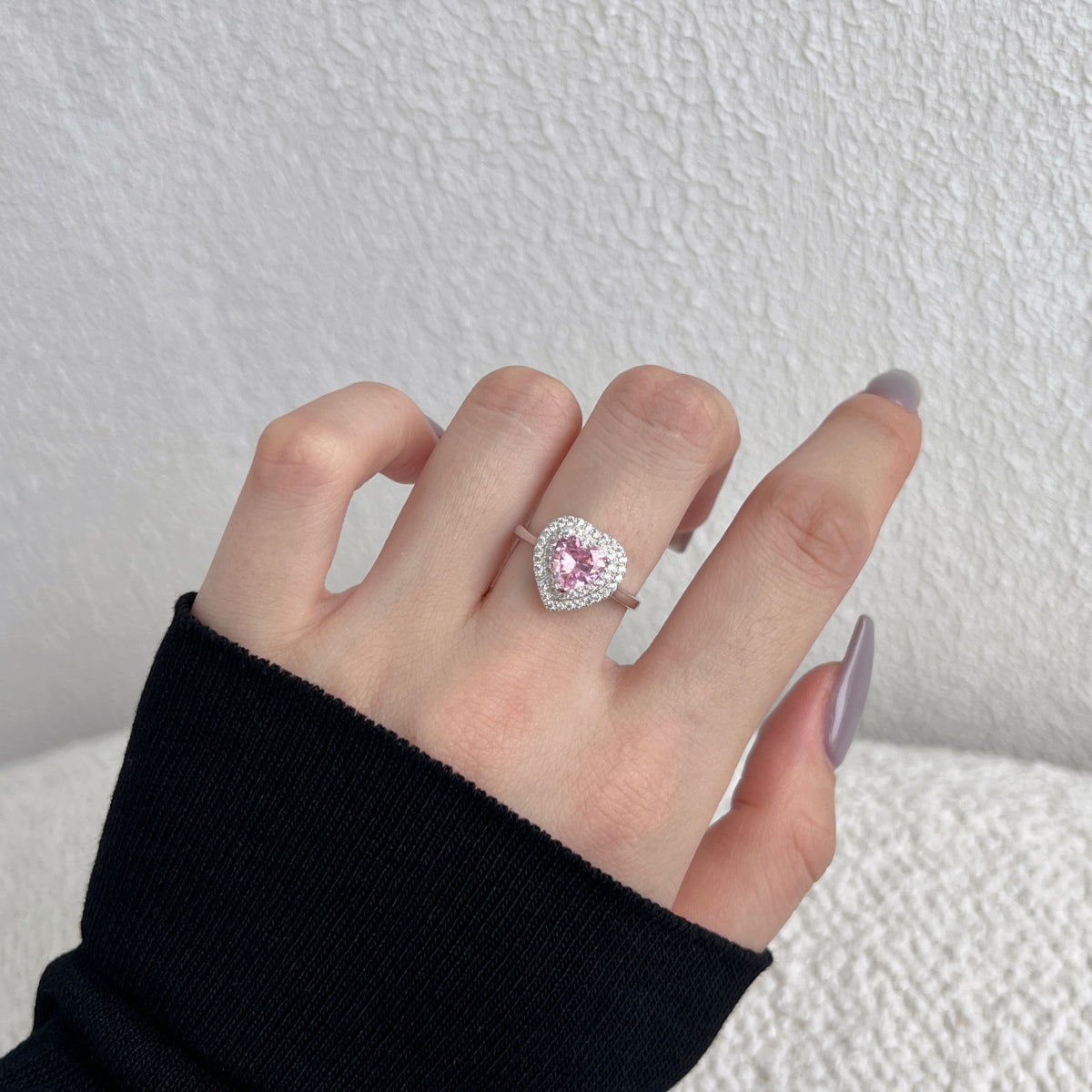 [HOT] Bague de mariage délicate et bouillonnante en forme de cœur