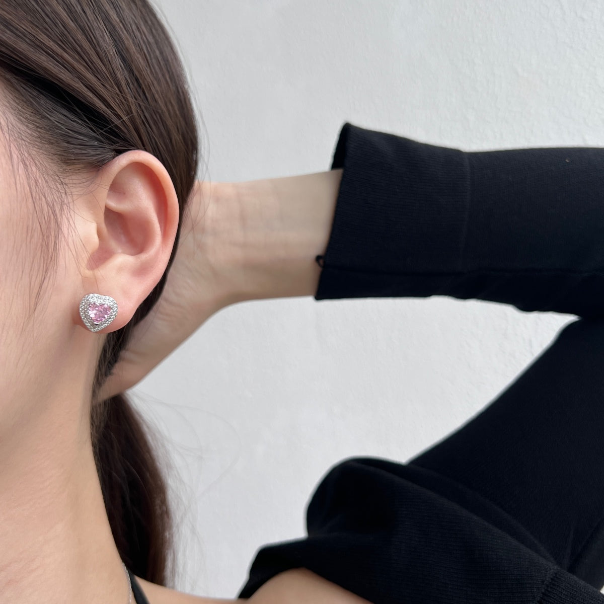 [HOT]Dazzling Heart Shape Lover Earrings