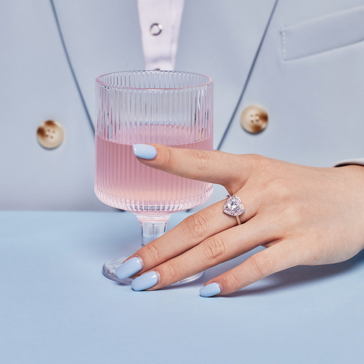 [HOT] Bague de mariage délicate et bouillonnante en forme de cœur