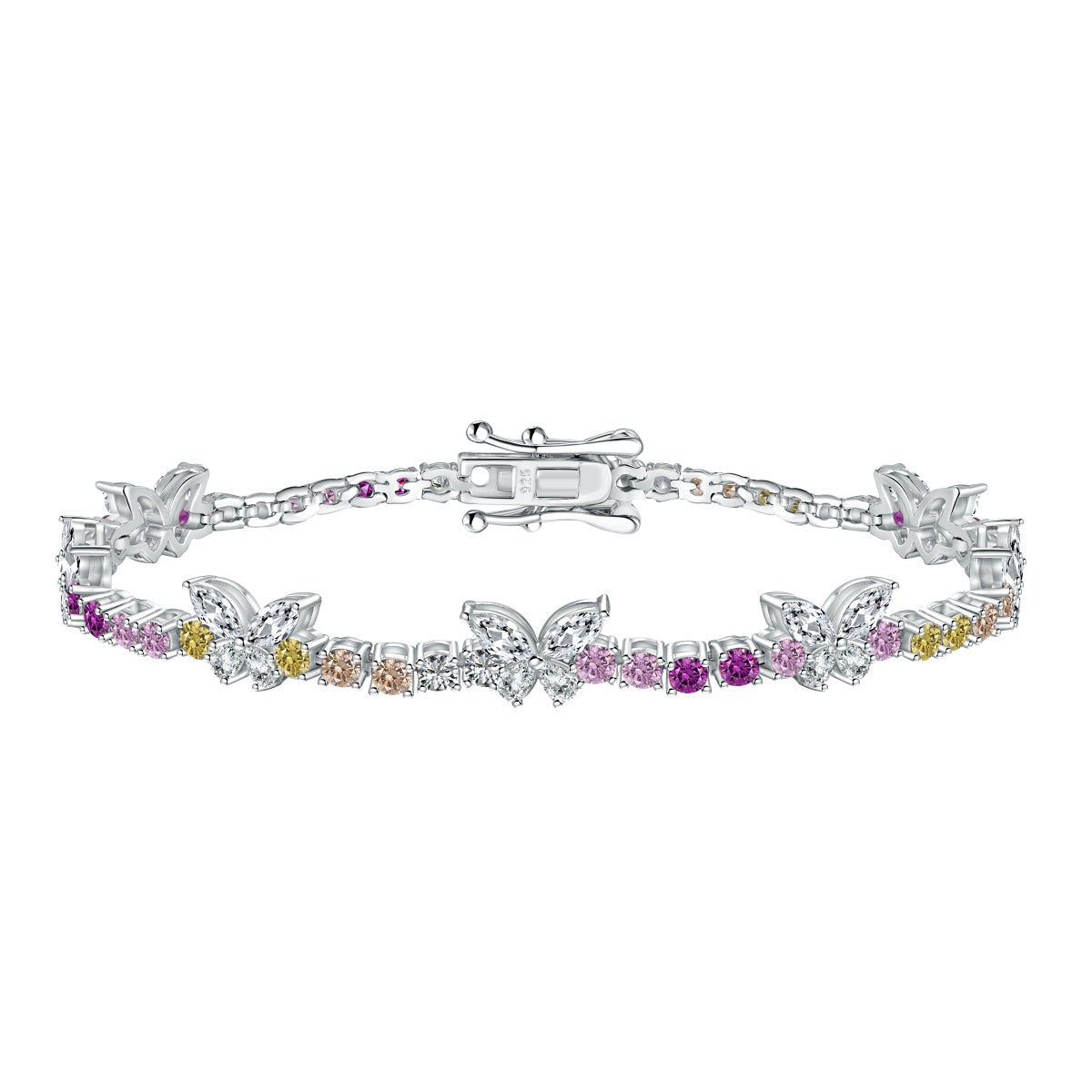 [HOT] Bracelet rond en forme de papillon coloré et orné