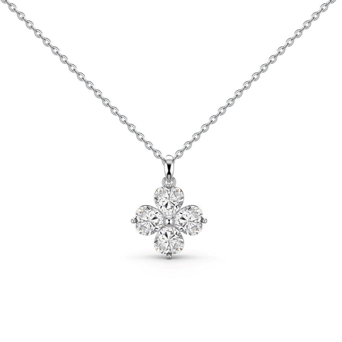 [HOT] Collier de perles en forme de trèfle à quatre feuilles en forme de cœur