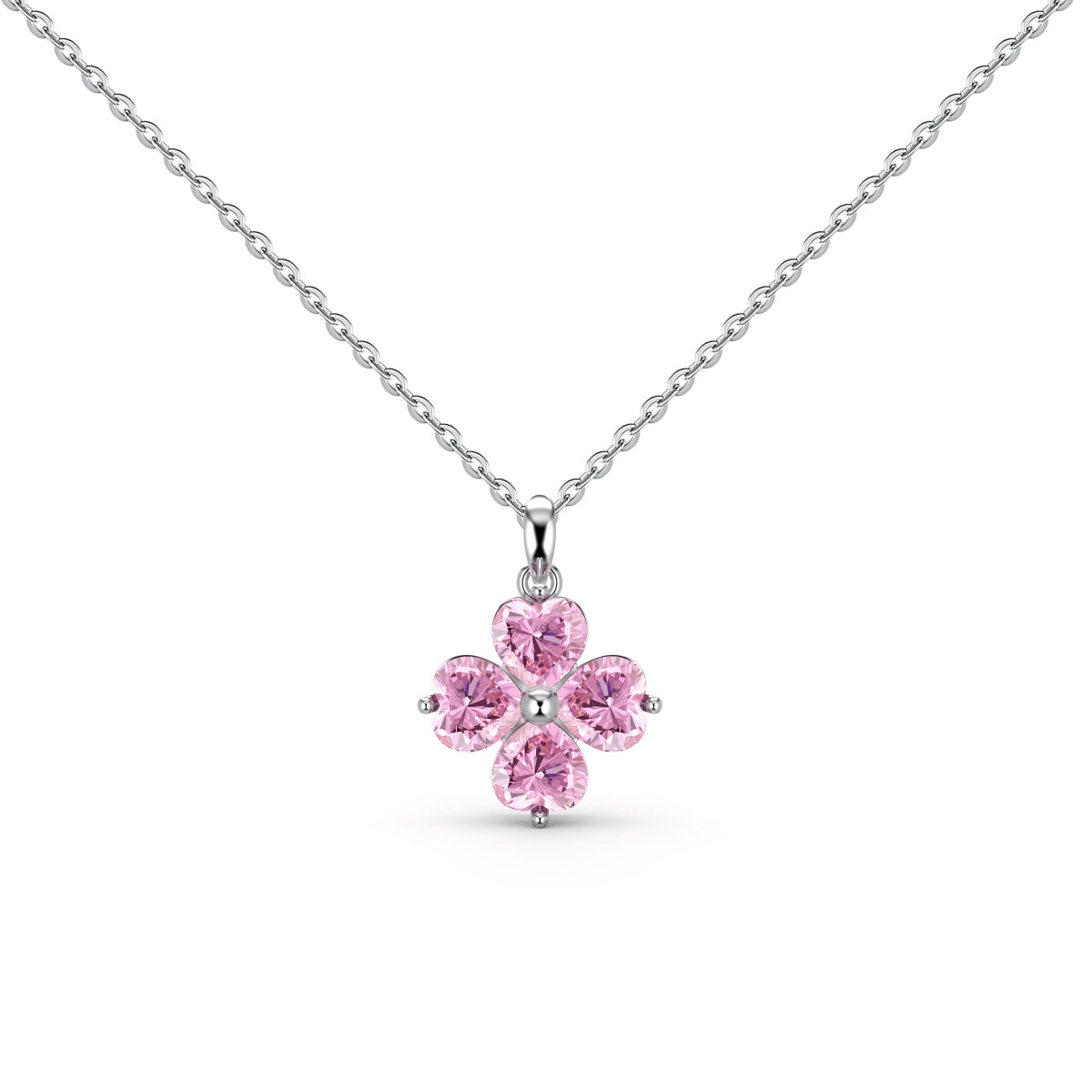 [HOT] Collier de perles en forme de trèfle à quatre feuilles en forme de cœur