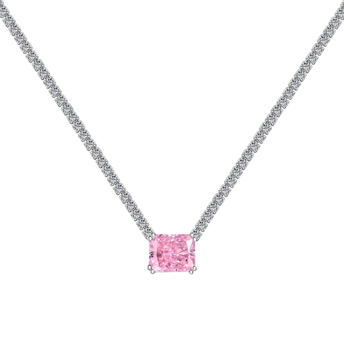 [HOT] Collier élégant taille radiant de 4,0 carats