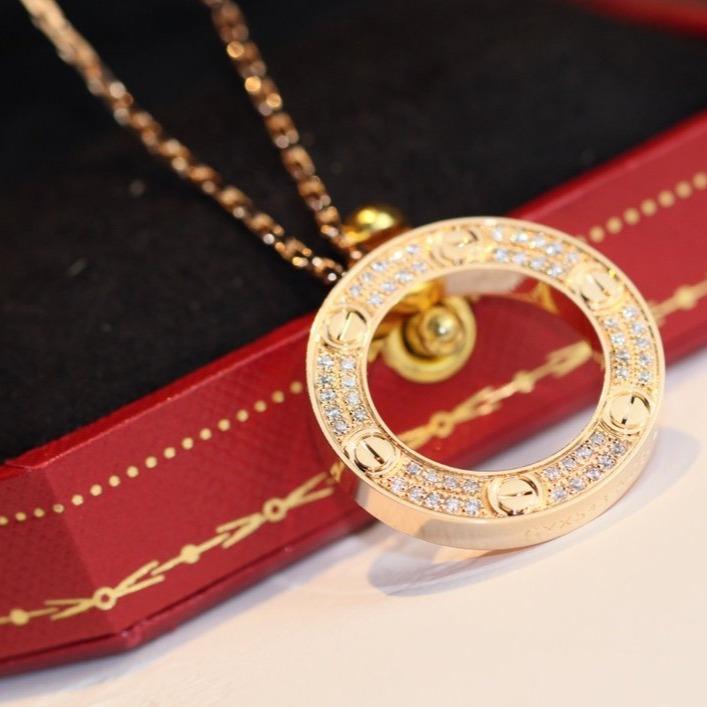 COLLIER DIANA LOVE RÉGLABLE EN OR ROSE 