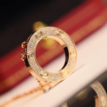 COLLIER DIANA LOVE RÉGLABLE EN OR ROSE 