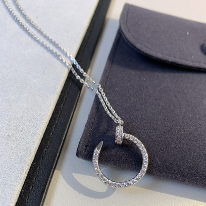 COLLIER DIANA JUSTE ARGENT DIAMANTS 