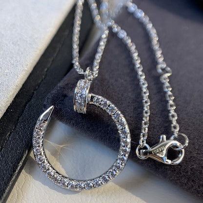 COLLIER DIANA JUSTE ARGENT DIAMANTS 