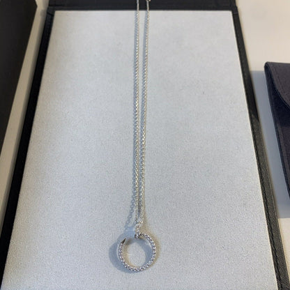COLLIER DIANA JUSTE ARGENT DIAMANTS 