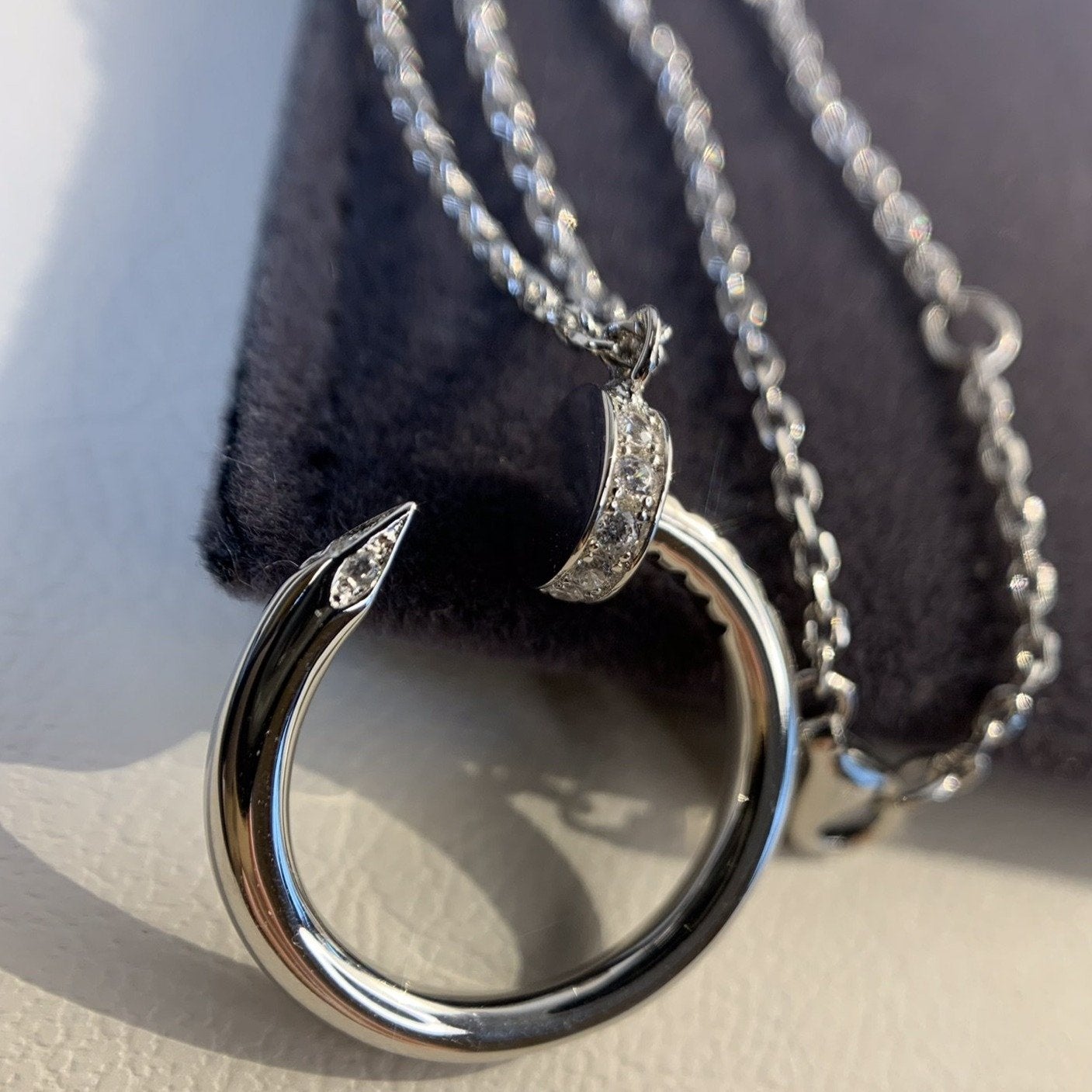 COLLIER DIANA JUSTE ARGENT 