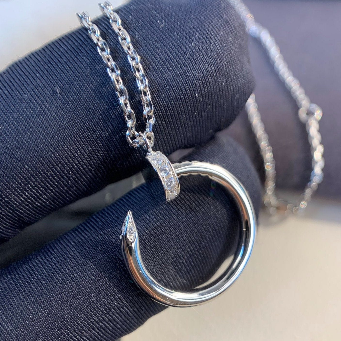 COLLIER DIANA JUSTE ARGENT 