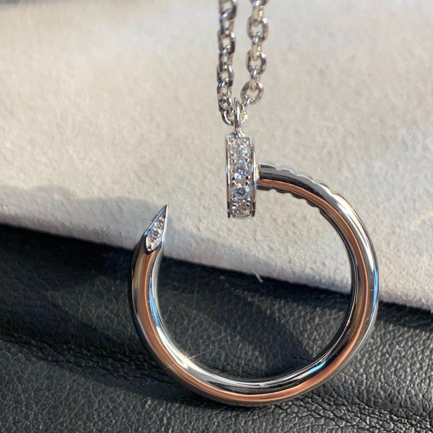 COLLIER DIANA JUSTE ARGENT 