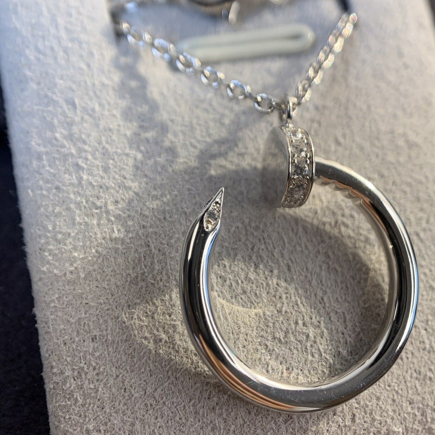 COLLIER DIANA JUSTE ARGENT 