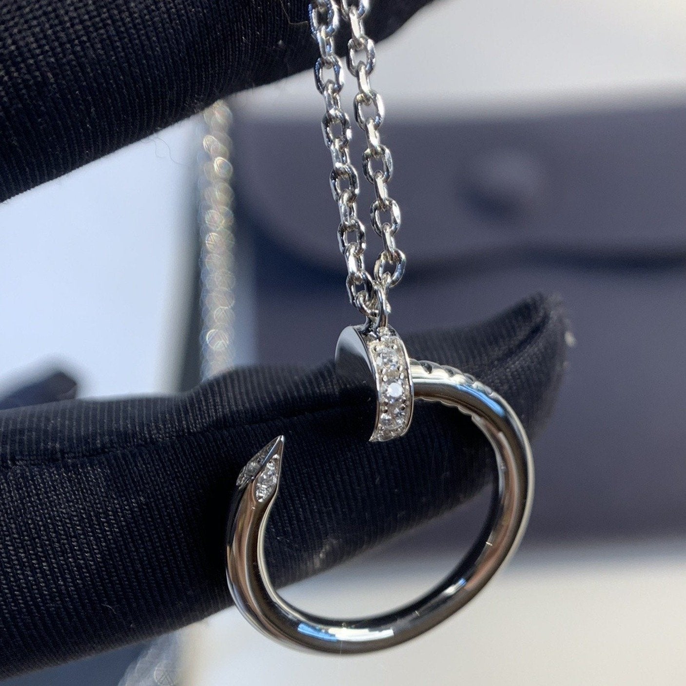 COLLIER DIANA JUSTE ARGENT 