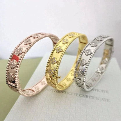 CLOVER BRACELET 8MM DIAMONDS
