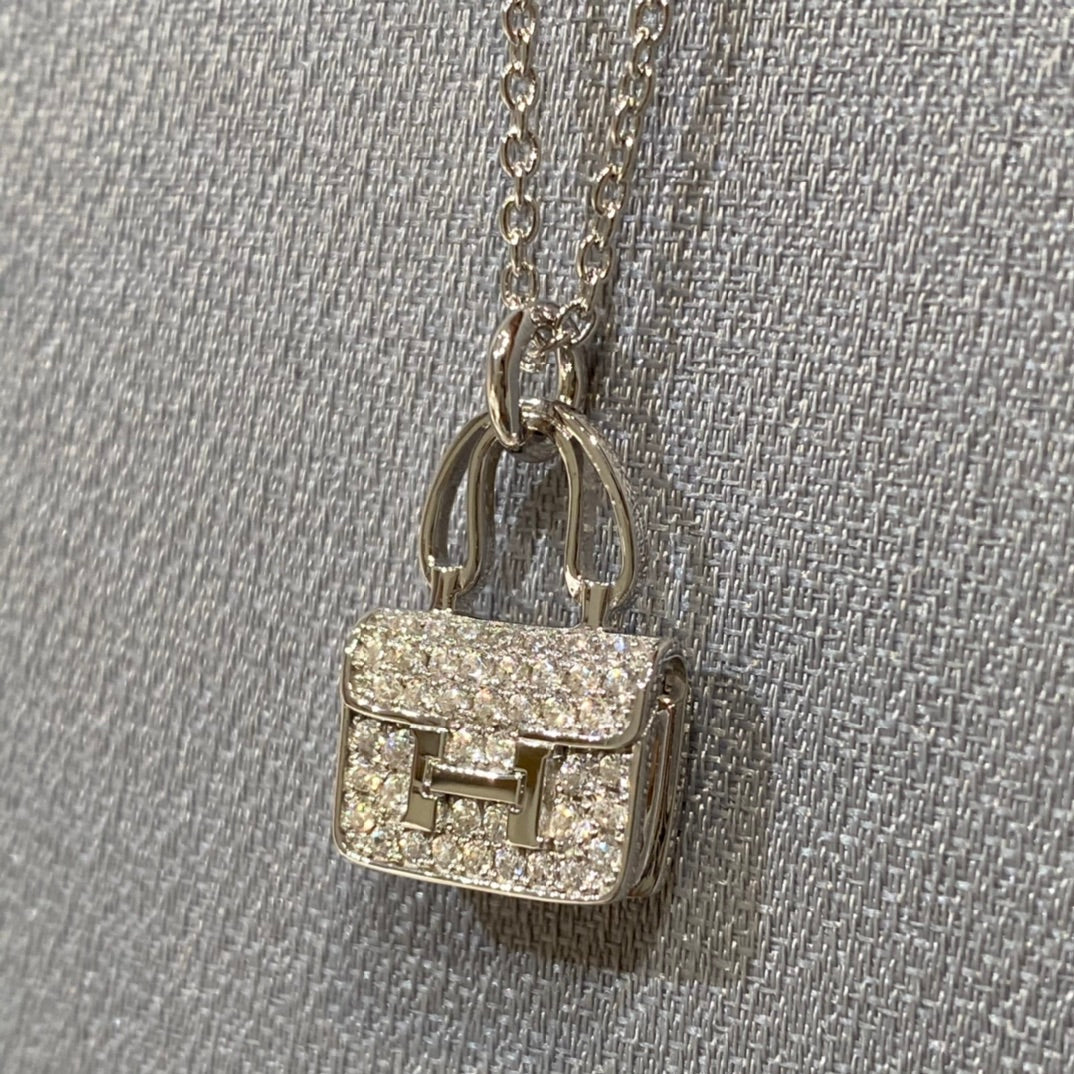 COLLIER DIAMANT PENDENTIF DIANA CONSTANCE 