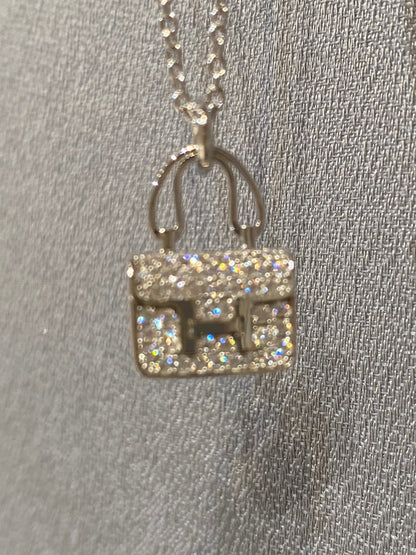 COLLIER DIAMANT PENDENTIF DIANA CONSTANCE 