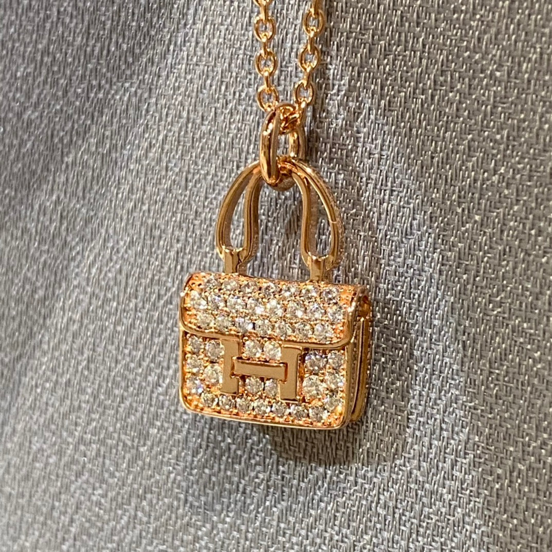 COLLIER DIAMANT PENDENTIF DIANA CONSTANCE 