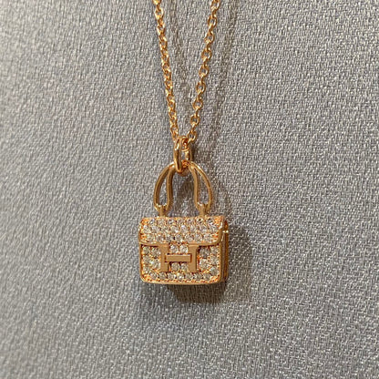 COLLIER DIAMANT PENDENTIF DIANA CONSTANCE 