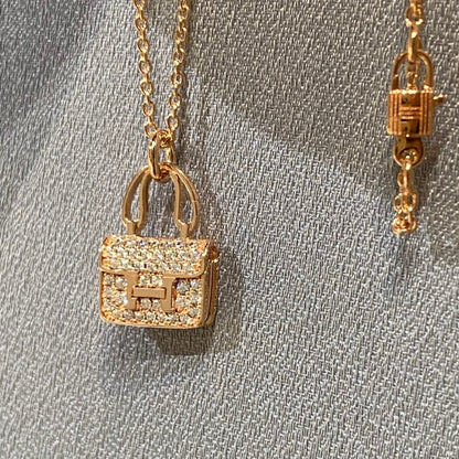 COLLIER DIAMANT PENDENTIF DIANA CONSTANCE 