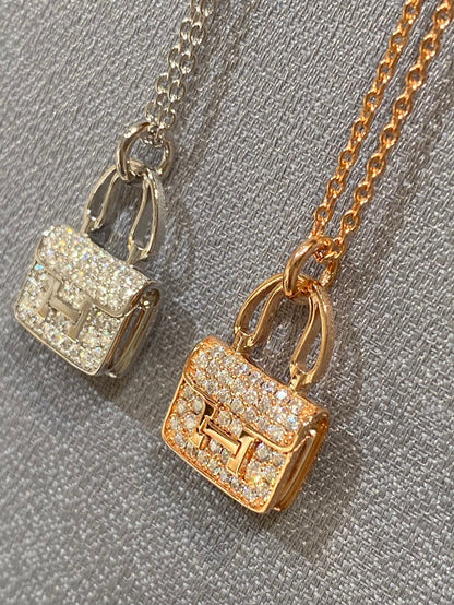 COLLIER DIAMANT PENDENTIF DIANA CONSTANCE 