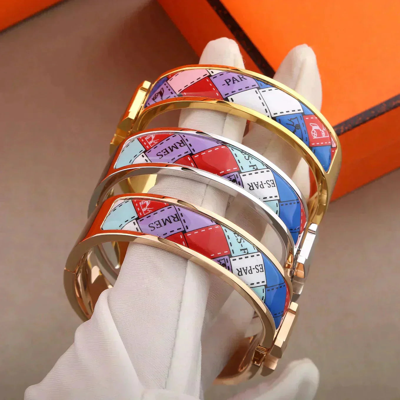 Bracelet Diana H à bordure pointillée 12 mm