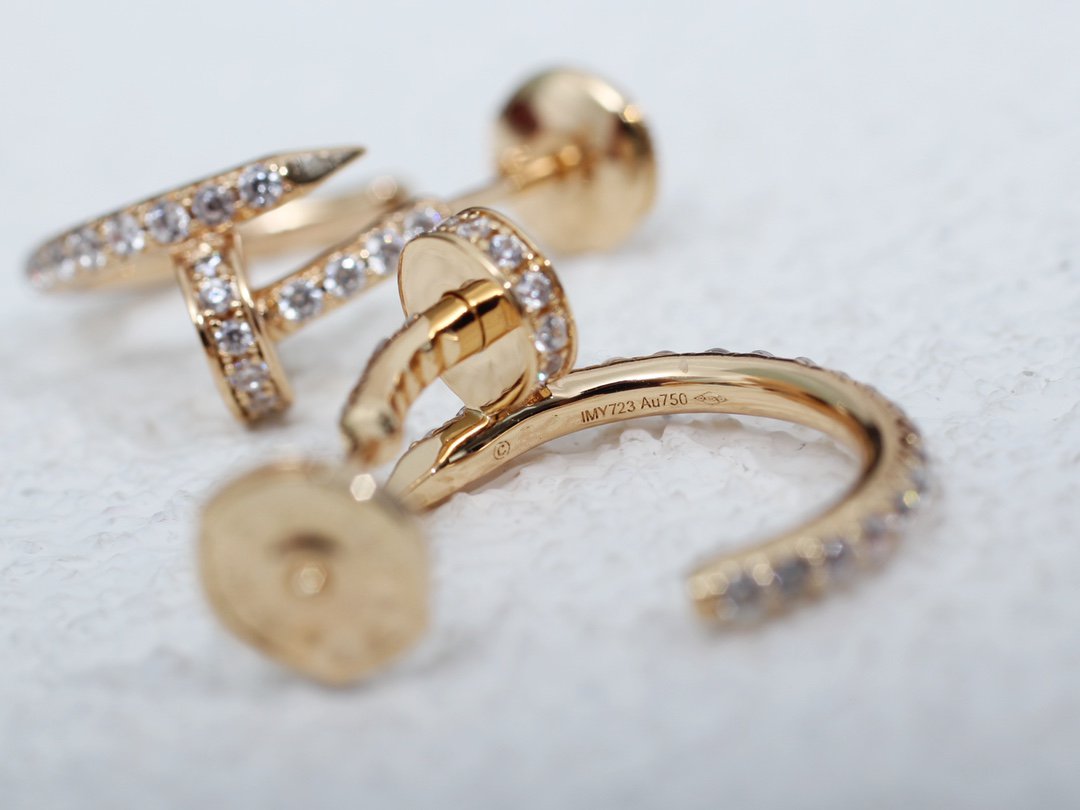 DIANA JUSTE EARRINGS 12.75MM PINK GOLD DIAMOND