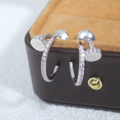 BOUCLES D'OREILLES DIANA JUSTE 12,75 MM ARGENT DIAMANT