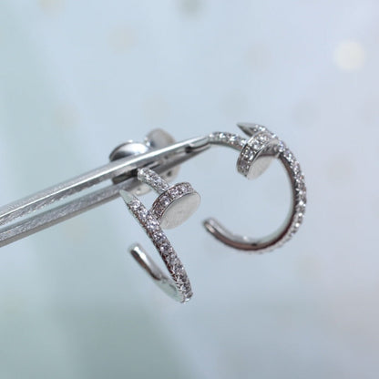 BOUCLES D'OREILLES DIANA JUSTE 12,75 MM ARGENT DIAMANT