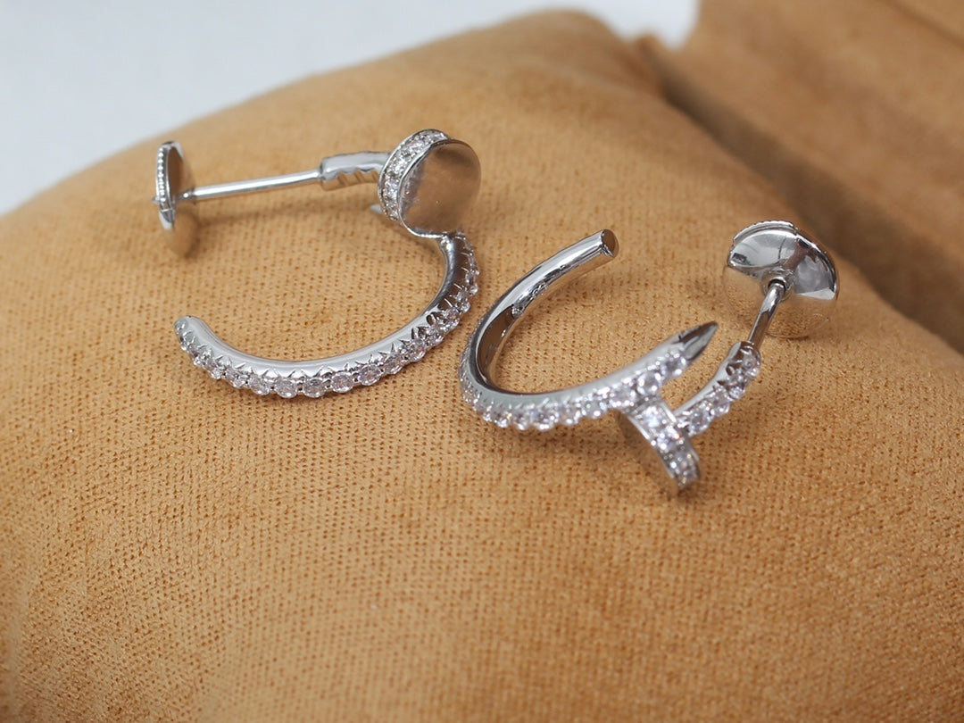 BOUCLES D'OREILLES DIANA JUSTE 12,75 MM ARGENT DIAMANT